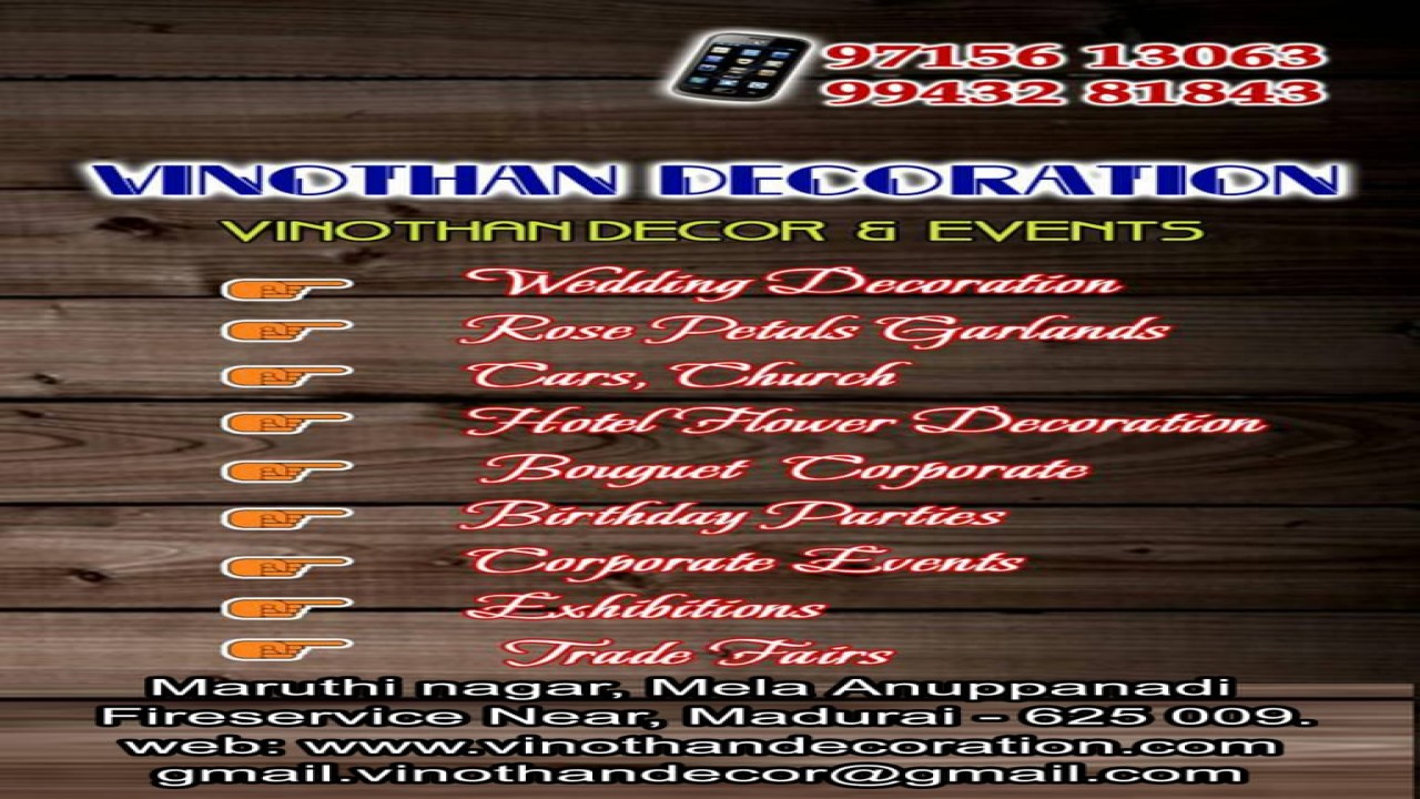 Vinothan Decorators