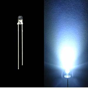 3MM LED WHITE TRANSAPARENT