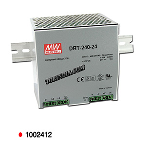 24V 10AMP SMPS,240W 24V 10A SMPS POWER SUPPLY,DRT240-24 MEANWELL SMPS,DRT 240-24 MEANWELL SMPS,24V 10A MEANWELL SMPS,DRT 240-24V SMPS,DIN RAIL POWER SUPPLIES,3PHASE 340-550VAC SMPS