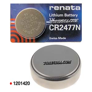 CR2477N 3V LITHIUM BATTERY-RENATA