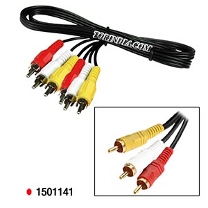 3RCA MALE TO 3RCA MALE CABLE,3RCA TO 3RCA CORD-3MTR,3RCA CORD AUDIO CABLE