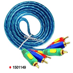 3RCA MALE TO 3RCA MALE RGB CABLE,3RCA TO 3RCA TRANSPARENT CORD,3RCA TO 3RCA TRANSPARENT RGB CABLE