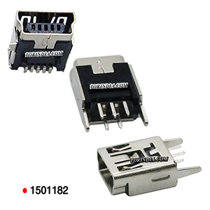 MINI USB SOCKET STRAIGHT,MINI USB FEMALE CONNECTOR