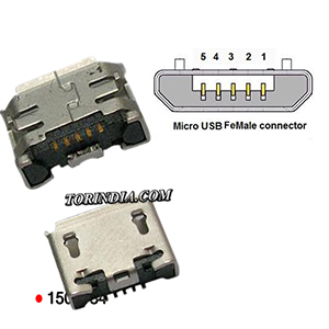 MICRO USB CONNECTOR,MICRO USB TYPE FEMALE CONNECTOR,for Mobile Phone/PND/PDA, with 1A Maximum Rated Current