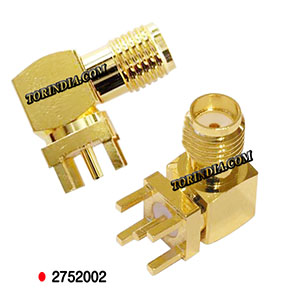 SMA FEMALE CONNECTOR,ANTENNA FEMALE CONNECTOR-R/A,SMA PCB MOUNT RIGHT ANGLE FEMALE CONNECTOR