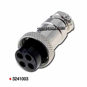 4PIN MRS FEMALE CONNECTOR,4PIN FEMALE ROUND METAL CONNECTOR,4PIN ROUND METAL MIC PIN