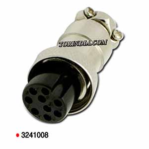 9PIN MRS FEMALE CONNECTOR,9PIN FEMALE ROUND METAL CONNECTOR,9PIN ROUND METAL MIC PIN