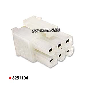 6PIN MINIFIT CONNECTOR,TruConnect C4255HF-2X03P, 39-01-2020 6 Way Minifit,MOLEX CCONNECTOR,JR CONNECTOR,MINIFIT JR RECEPTACLE DUAL ROWCONNECTOR