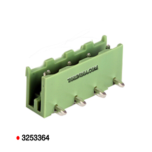 4PIN COMBICON MALE RIGHT ANGLE CONNECTOR,5.08mm PLUGABLE CONNECTOR,PLUG-IN 15A MALE R/A CONNECTOR,COM, Pluggable Terminal Block, 2 Ways, 320 V, 12 A, 5.08 mm, 24 AWG, 12 AWG