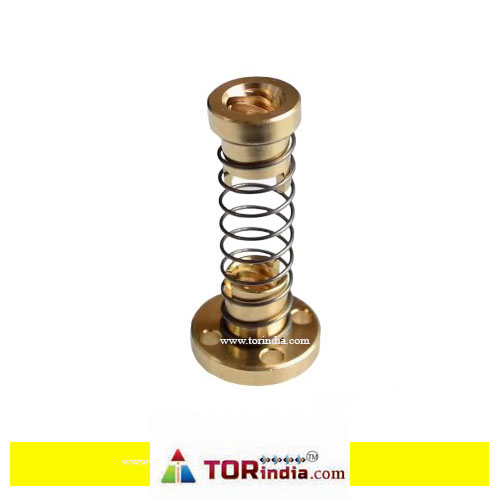 3D printer accessories T8 screw, T8 copper nut, gap elimination, backlash nut, trapezoidal stainless steel screw