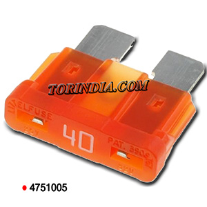 40A Orange Automotive Blade Fuse, 32 V