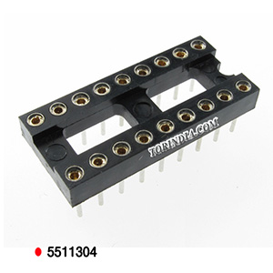 18PIN IC BASE,IC SOCKET,18PIN MACHINE PIN IC BASE,MACHINE TOOLED IC SOCKET,ROUND PIN IC BASE