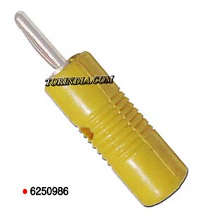 2MM BANANA CONNECTOR-YELLOW