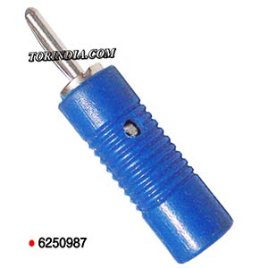 2MM BANANA CONNECTOR-BLUE