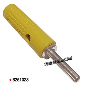 4MM BANANA CONNECTOR-YELLOW