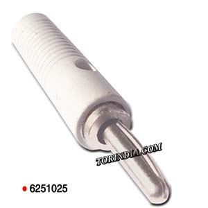 4MM BANANA CONNECTOR-WHITE