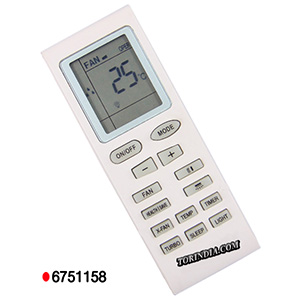 GODREJ AIR CONDITIONER REMOTE CONTROL-YB1FA,GODREJ AC REMOTE