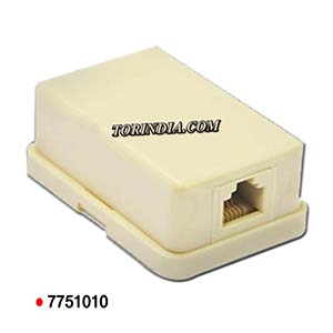 RJ11 BOX-1WAY TELEPHONE ROSETTE BOX