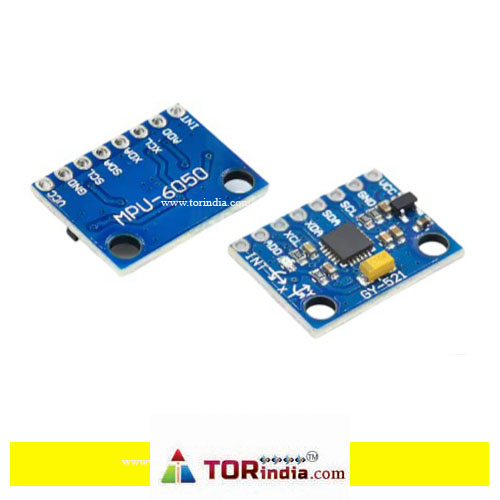 GY-521 MPU-6050 module three-axis acceleration gyroscope 6DOF module has code schematic diagram