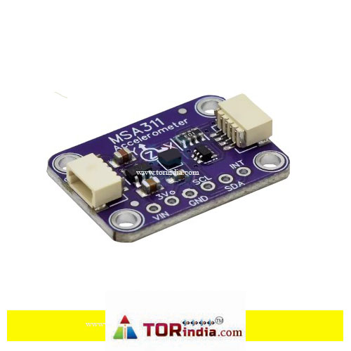 MSA311 three-axis accelerometer compatible with STEMMA QT/Qwiic interface and low power consumption