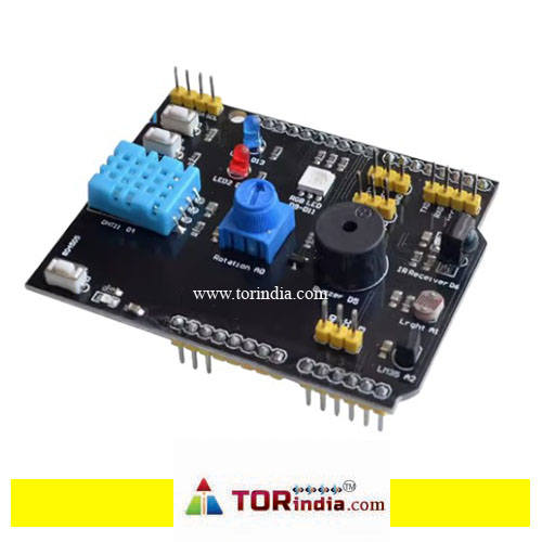 9-in-1 multi-function expansion board DHT11 temperature and humidity LM35 temperature buzzer compatible with UNO