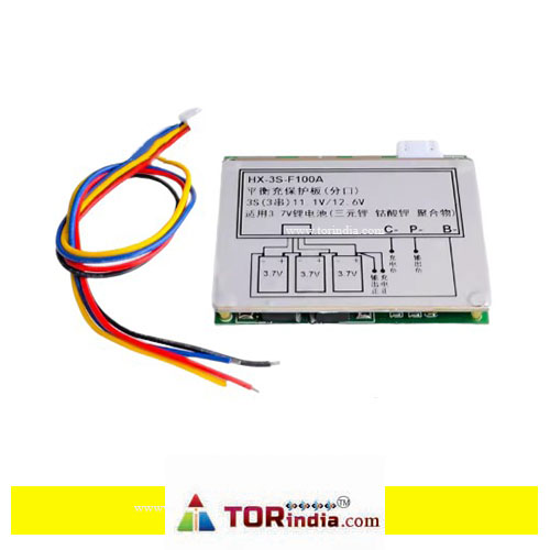 Three strings of 12.6V lithium battery protection board 3 strings of 11.1V polymer 12V 100A split port with equalization