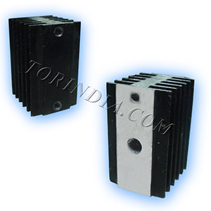 HEAT SINK K2-K2 HEATSINK BLACK -HOLE 6MM/8MM