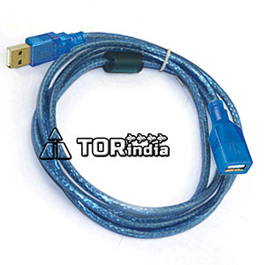 USB MALE TO FEMALE TRANSPARENT CABL1.5METER,CORD